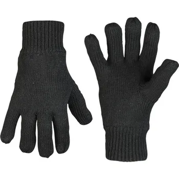 Módní doplněk Rukavice pletené s podšívkou THINSULATE černé, Velikost: M