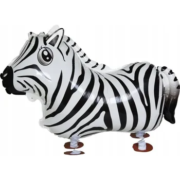 Balónek Fóliový balónek chodící/stojící zebra Zvíře Helium