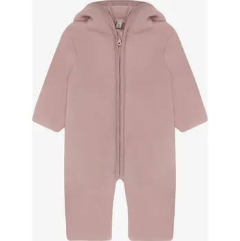 Kojenecká kombinéza HUTTELIHUT Kombinéza z merino vlny s oušky Mahogany Rose Velikost (od výrobce): 80