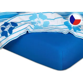 Jersey prostěradlo 120x220 EXCLUSIVE modř královská