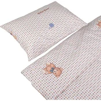 Bavlněné povlečení do postýlky 135x100 cm medvídek na hnědé