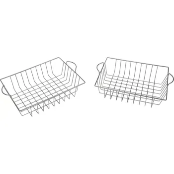 Úložný box Masterkidz sada 2 kovových košů – odkapávač na nádobí do dětské kuchyňky