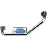 SAPHO - Madlo zahnuté s drátěnou mýdlenkou, 400x250x120, nerez lesk XH520