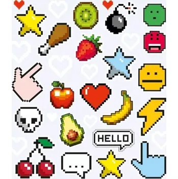 Náplast Náplasti Pixele malý arch