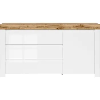 Komoda Black Red White Holten KOM1D3S