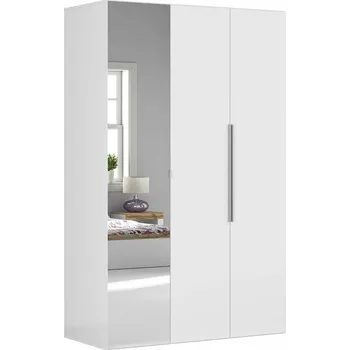 Šatní skříň Black Red White Flex 122 (bílá) (se zrcadlem)