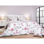 DADKA VRACOV Povlečení krep Vločky šedé 140x200, 70x90 cm Varianta: Povlečení krep Vločky šedé 220x200, 2x70x90 cm, Značka: Dadka