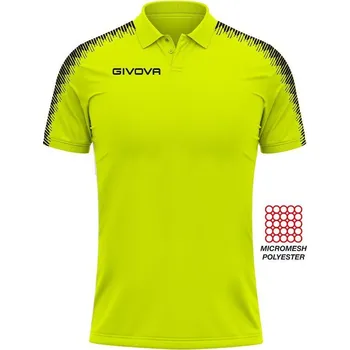 Pánská móda GIVOVA Givova Polo Club polokošile Fluo Yellow 2XL ŽLUTÁ