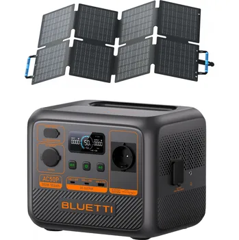 BLUETTI Set Powerbanka BLUETTI AC50P + 60W Solární Panel ORANŽOVÁ|ŠEDÁ