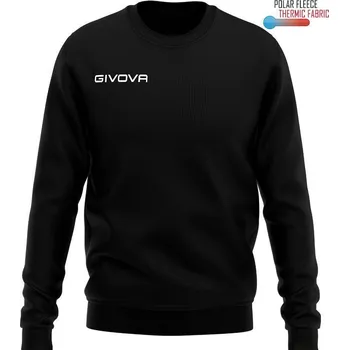 Dámská mikina GIVOVA Givova Maglia Polarfleece G/Collo One - 3XS ČERNÁ