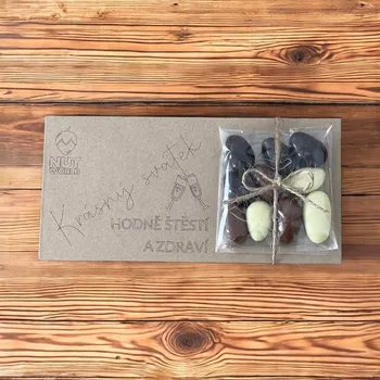 Nutworld.cz Dárková kazetka K SVÁTKU - Mandle tří barev 50g