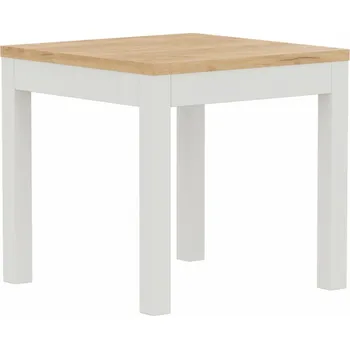 Jídelní stůl BRADOP Jídelní stůl OSTOJ I 80x80 Barevné provedení: DPB - DUB PŘÍRODNÍ/BÍLÁ