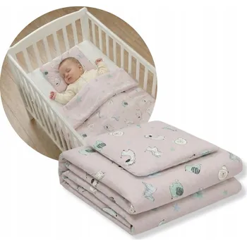 Povlečení Fiki Miki povlečení 2-dílné s potiskem 75x65 cm Růžové