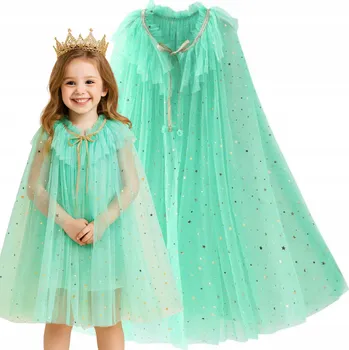 Karnevalový kostým KOSTÝM PLÁŠTĚNKA PRINCEZNY PŘEVLEK ARIELKA ELZA VÍLA NA PLES