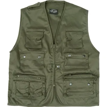 Ochranné vybavení na lov a střelbu Vesta lovecká letní ZELENÁ, Velikost: 3XL