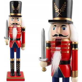 Obraz LOUSKÁČEK VOJÁK DŘEVĚNÝ OZDOBNÁ VÁNOČNÍ FIGURKA DÁREK