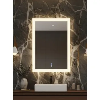 Zrcadlo Zrcadlo LED Lena s dotykovým spínačem | 80×100 cm | Teplá bílá 6000K | Vyrobeno v PL