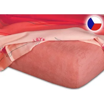 Froté prostěradlo na kosmetické lehátko 60x190 EXCLUSIVE losos