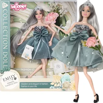 Panenka Woopie Royal panenka Emi v elegantních tylových šatech s mašlí a kyticí