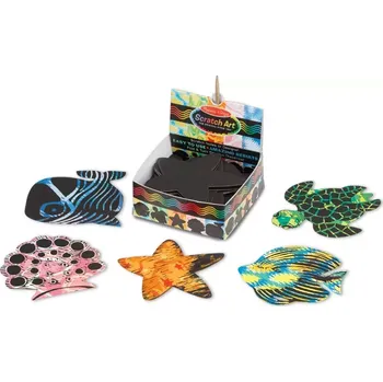 kreativní sada sada škrábacích kartiček oceán melissa & doug