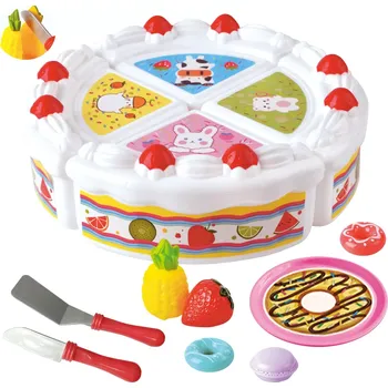 Hračka Woopie narozeninový dort s ovocem a sladkostmi na krájení
