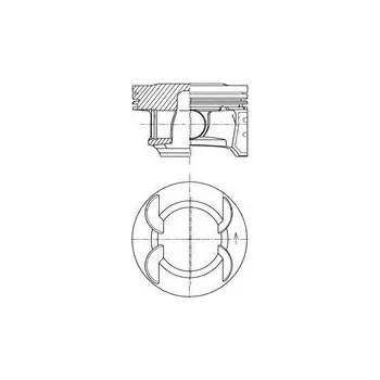 Píst motoru Píst KOLBENSCHMIDT 41492620