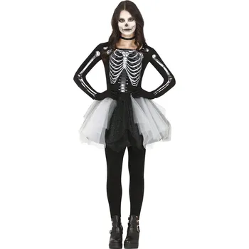 Karnevalový kostým Dámský kostým kostlivka (šaty) - XL