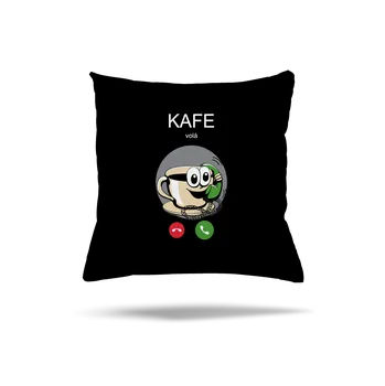 Polštář Bastard Kafe volá polštář Black