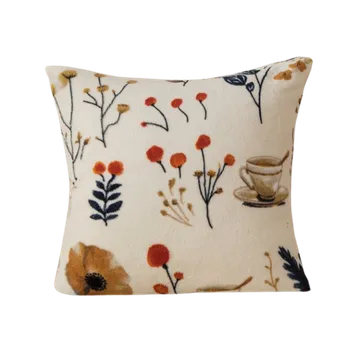 Povlak na polštářek Textilomanie Papava povlak na polštářek 45 x 45 cm krémový