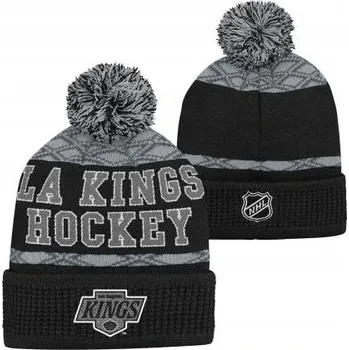 Čepice Dětská zimní čepice Los Angeles Kings NHL Puck Pattern Cuffed Pom