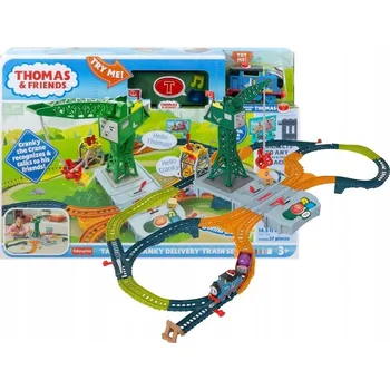 Vláček a vláčkodráha Sada Fisher-Price Tomáš a Přátelé Mluvící Mašinka Cyril s Vagónem