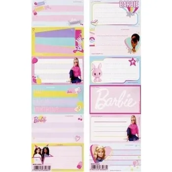 samolepka Samolepky na sešit Barbie Starpak 6 ks