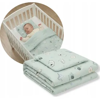 Povlečení Povlečení s výplní 65 x 75 cm bavlna zelená