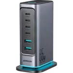 Nabíječka Joyroom JR-TCM02 multiportová GaN 65W EU 4x USB-C 2x USB-A