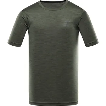 cyklistický dres ALPINE PRO ALPINE PRO Basik pánské rychleschnoucí tričko, zelené, 4XL ZELENÁ