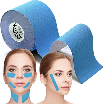Zdravotnický materiál REVITY Kineziologická tejpovací páska 5 cm x 5 m - na obličej a poprsí MODRÁ