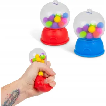 Hračka pro nejmenší Mačkací Hračka Senzorická mašinka s gumičkami