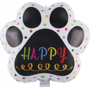 Balónek Fóliový balónek Psí Tlapka "Happy Birthday" narozeniny