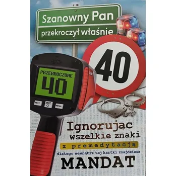 Yeku 5906742698152 Přání k 40. narozeninám