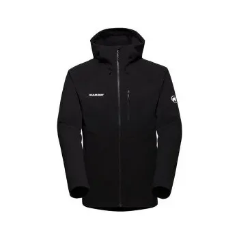 Pánská větrovka Mammut ULTIMATE COMFORT SO HOODED JACKET MEN black 0001 černá XXL