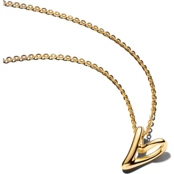 Oblečení a móda PANDORA náhrdelník s přívěskem malé Srdce s organickým tvarem