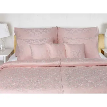 Luxusní damaškové povlečení Rokoko pudrové 2x 70x90, 240x220