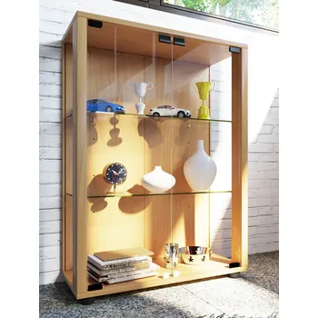 Komoda VCM Vitrína Sintalo s LED osvětlením, buk 763524