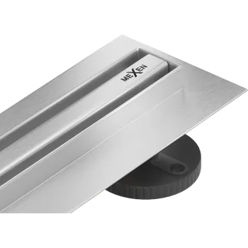 Mexen Flat 360° Slim otočný lineární odtok 50 cm, inox - 1041050 Lineární podlahové odtoky