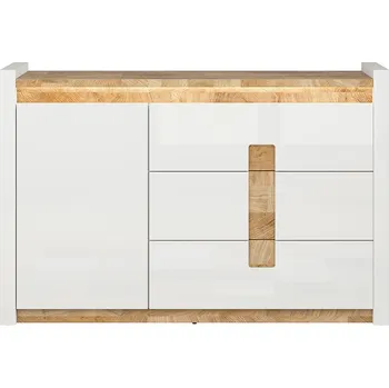 Komoda Black Red White Alameda KOM1D3S