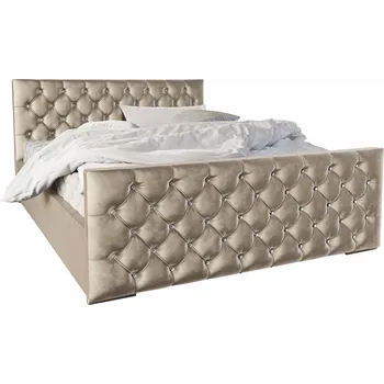 Postel MOB Quintin (béžová) (s roštem a úložným prostorem)