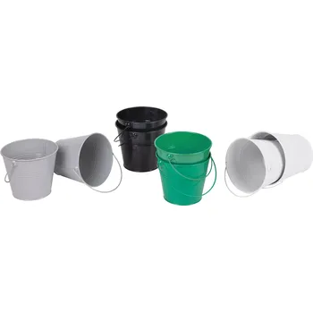 Dřevěná hračka Classic World barevná kovová vědra, sada 8 ks