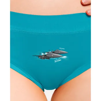 Souprava dámského spodního prádla Bastard Stíhačka nestíhá dámské kalhotky Turquoise