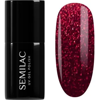 Přípravek na nehty Semilac - gél lak 955 Holly Berry Red 7 ml