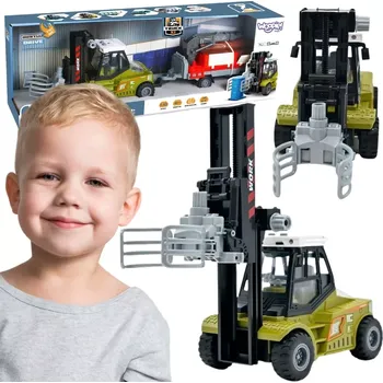 Dětské zboží Woopie vysokozdvižný vozík s kleštěmi a přívěsem se světly a zvuky